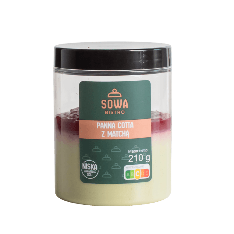 Panna cotta z matchą