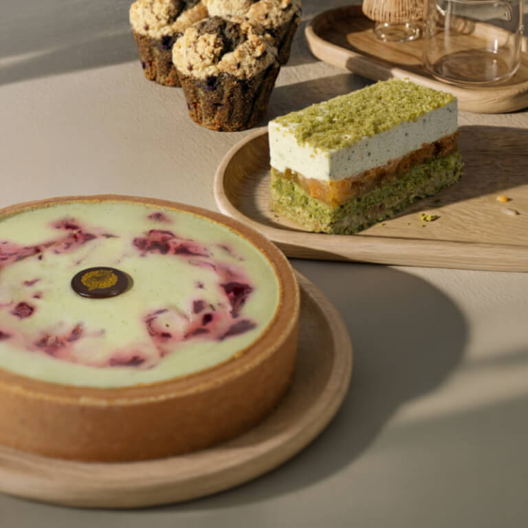 Raspberry Matcha Cheesecake - Cheesecakes - Baked cakes - Zdjęcie 2