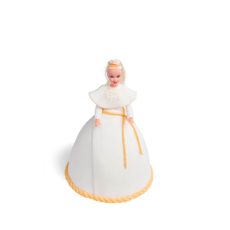 Tort komunijna lalka - Torty ekstradekoracyjne - Torty